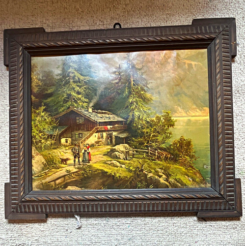 Gerahmtes landschaftsbild - gerahmtes,