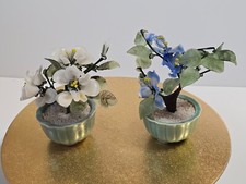 vintage  Halbedelstein 2 x