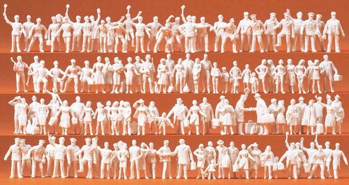 120 unbemalte figuren - unbemalte, h0
