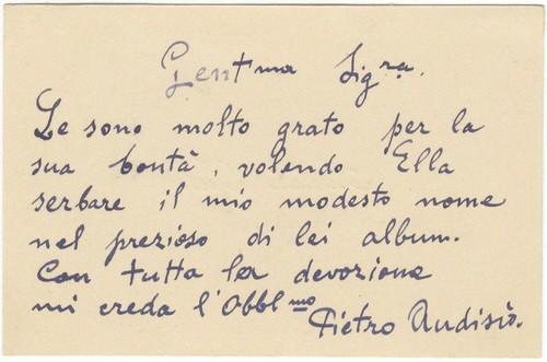 Pietro audisio bedruckt - /,