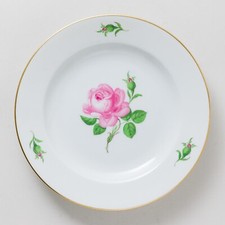 Meissen Teller Rote Rose 19 cm