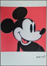 ANDY WARHOL * Mickey Mouse * signed lithograph * Kunstdruck * limited # xx/125