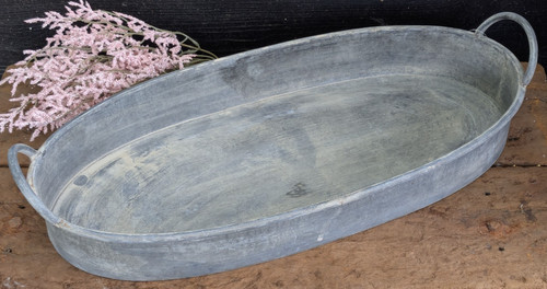 Ovale zink wanne - zink, tablett