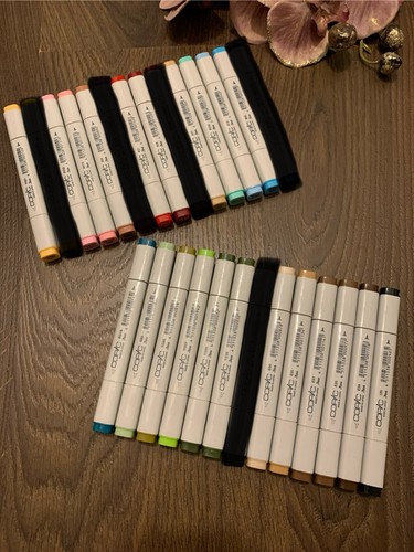 Set mit copic stiften - set, 54
