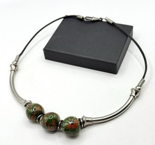 Ethno Halskette mit floralen