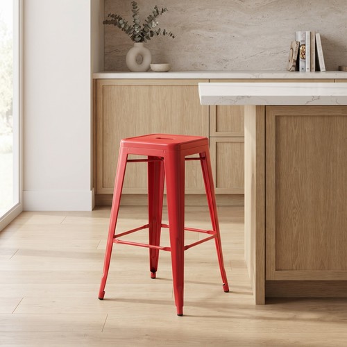 Roter metall tolix stil - roter,