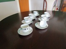 Espressotassen Mokkatassen Seltmann Weiden 7 Stück Tasse mit Unterteller schön