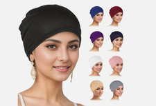 9 Pieces Solid Women Chemo Hat