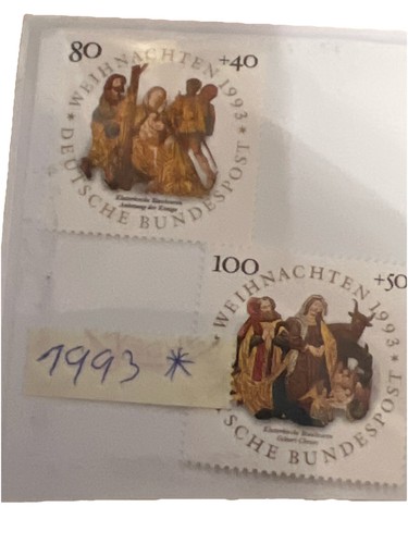 1993 weihnachtsbriefmarken - 1993,