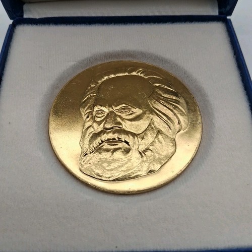 Ddr medaille karl marx - karl, etui
