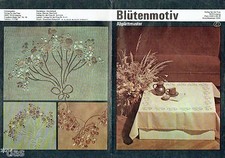 Sticken Blütenmotiv