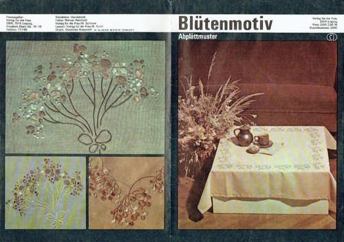 Sticken blütenmotiv - sticken,