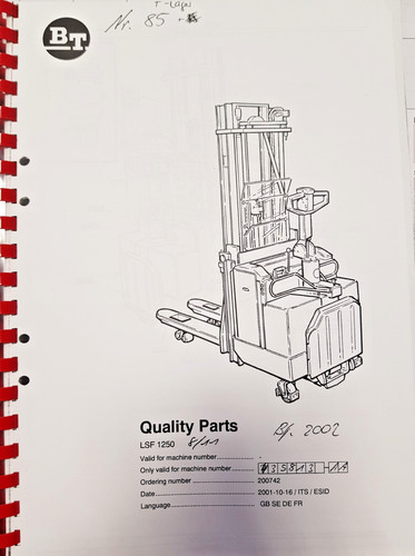 Ersatzteilbuch bt - -,