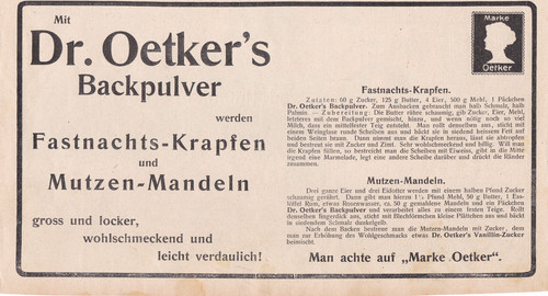 Oetker werbung reklame - werbung, /