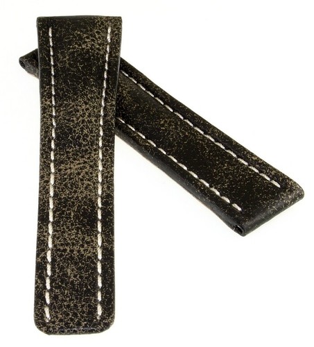 Vintage leder uhrarmband - vintage-leder,