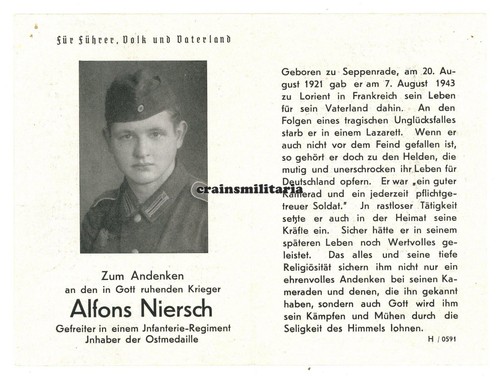 Orig sterbebild 384 id - orig.,