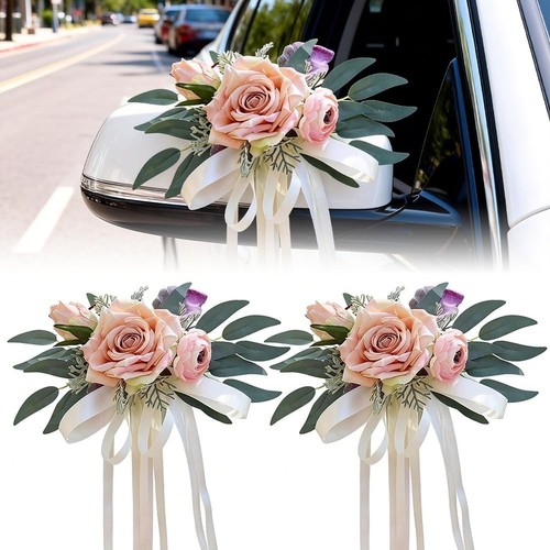 Hochzeit autoschmuck seide - autoschmuck,