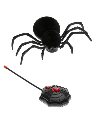 Schwarze laufende spinne - spinne, mit