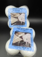 10x50g+1x40g  Häkel/Strickgarn Baumwoll weiß Decken,Spitzen Häkeln Kunststricken