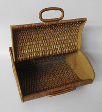 Vintage Rattan Brotkorb Brotkasten