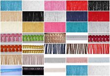 1m Borte Band Fransenborte Fransen Quastenborte 15 mm - 60 mm wahlweise