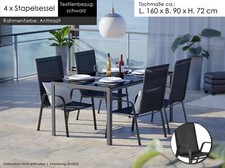 Gartenmöbel Set 5-tlg. Tisch