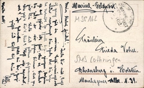 Stempel marinepost msp nr - ak,