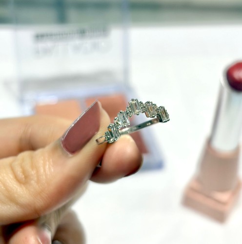 18k weißgold baguette - 18k, lab