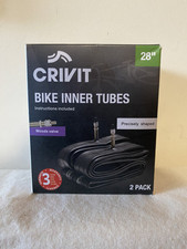 Crivit Fahrradschlauch 28" Hölzer Ventil 2er Pack BRANDNEU Kostenloser Versand