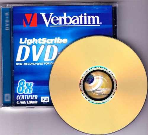 Verbatim lightscribe dvd r - r, 1
