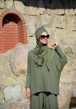 Tunika Hijab Kleid langer Oberteil H-600 (ohne Hose)