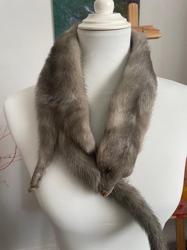 Pelzschal pelzkragen blaufuchs - pelzkragen,