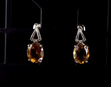 Ohrringe Silber 925 Topas -