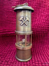 Grubenlampe Messing, Wetterlampe, Bergbau,Zeche 50er, Pütt