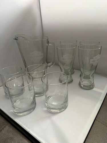 Harley davidson glaswaren - harley-davidson, glaswaren-set