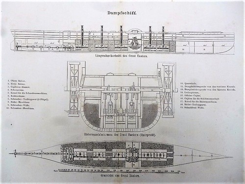 Druck dampfschiff great - -,