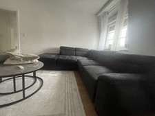 Ecksofa mit Schlaffunktion, Schwarz, gebraucht, Verstauraum Im Guten Zustand