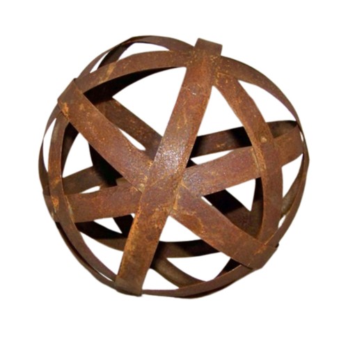 Gartendeko rost kugel neu - rost,