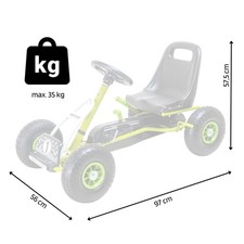 KETTLER Retro Gokart – Kinder Kettcar Tretauto ab 3 Jahren, stabile Qualität