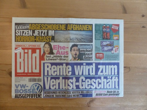 Bildzeitung 2024 ein - 05.09.2024,