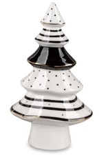 734808 Deko-Baum schwarz-weiss