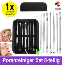 Mitesserentferner Pickel Komedonenquetscher Porenreiniger Akne Hautpflegeset Set