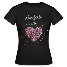 Konfetti Im Herzen Karneval Frauen T-Shirt