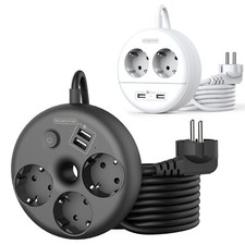 Runde Steckdosenleiste