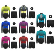 DE Mädchen Turnanzug Glitzer