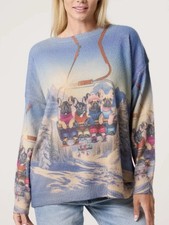 Damen French Bull Hund Ski