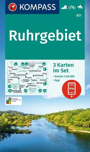 Kompass wanderkarten set - wanderkarten-set, 821