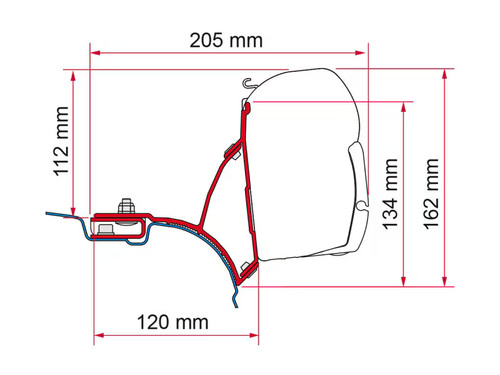 Fiamma f45 adapter - f45,