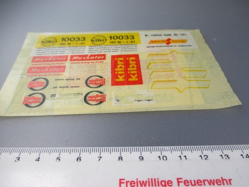 Kibri aufkleber decals - kibri,