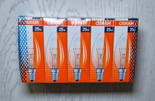 10 x Osram E14 25W klar